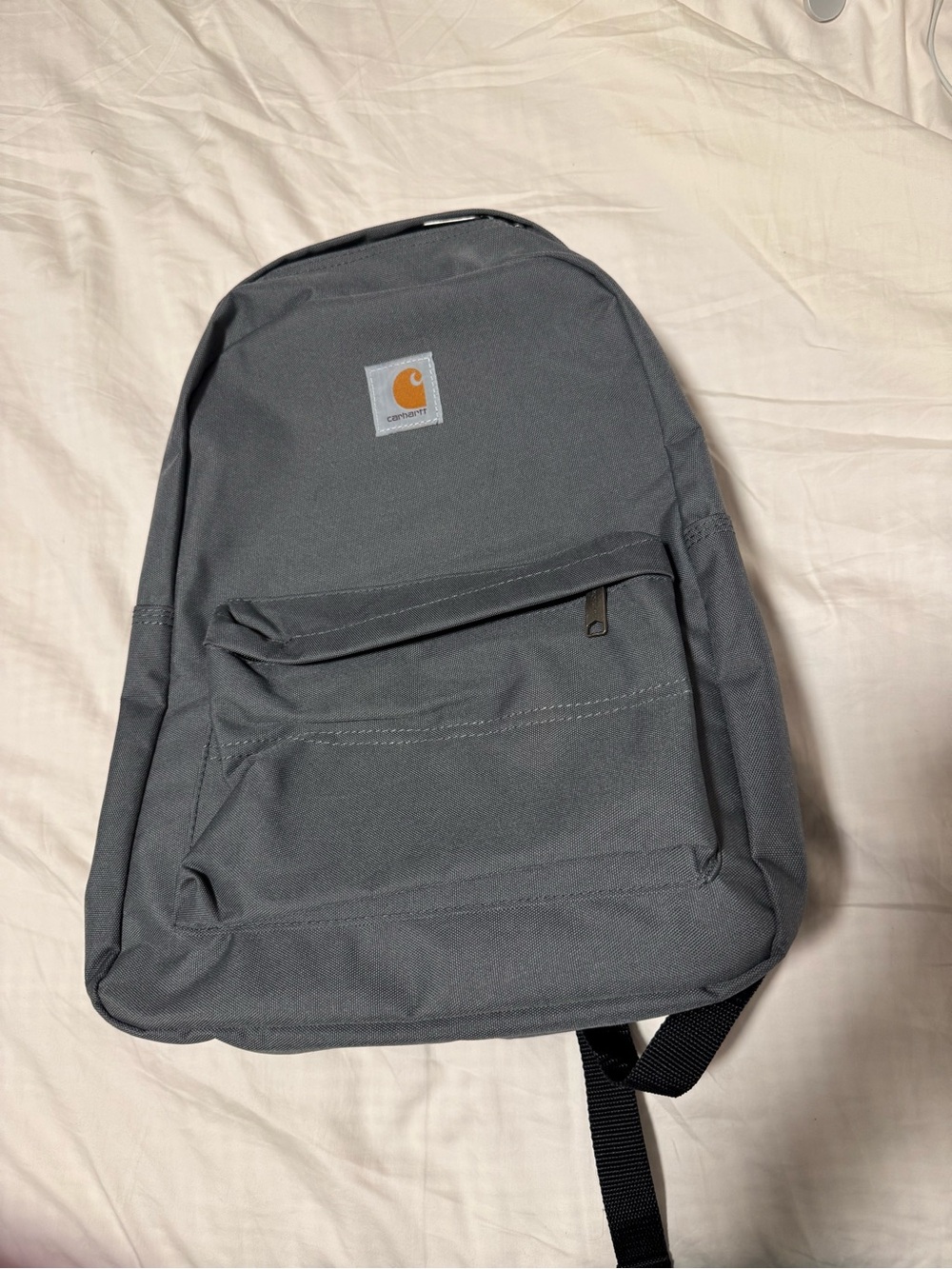 Carhartt Gray Backpack with Front Zip Pocket